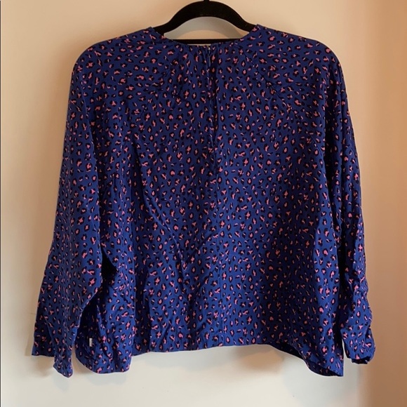 Levi Pink Leopard Print Blouse - Picture 8 of 8